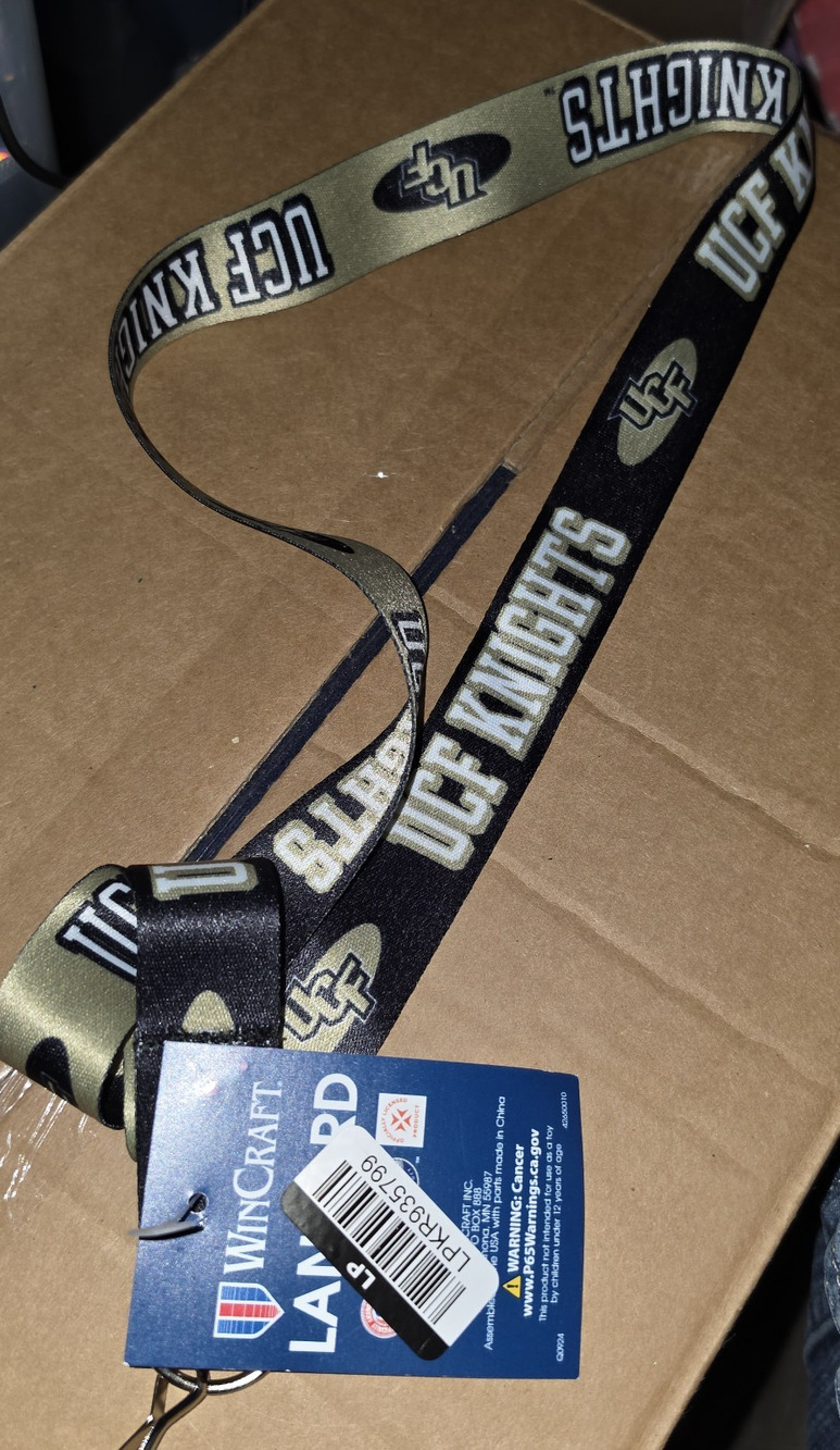 UCF Knights Officially Licensed Lanyard NWT